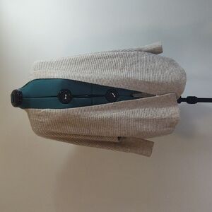 Sincerely Jules Alpaca Blend Gray Waffle Knit Open Front Cardigan Sz XS